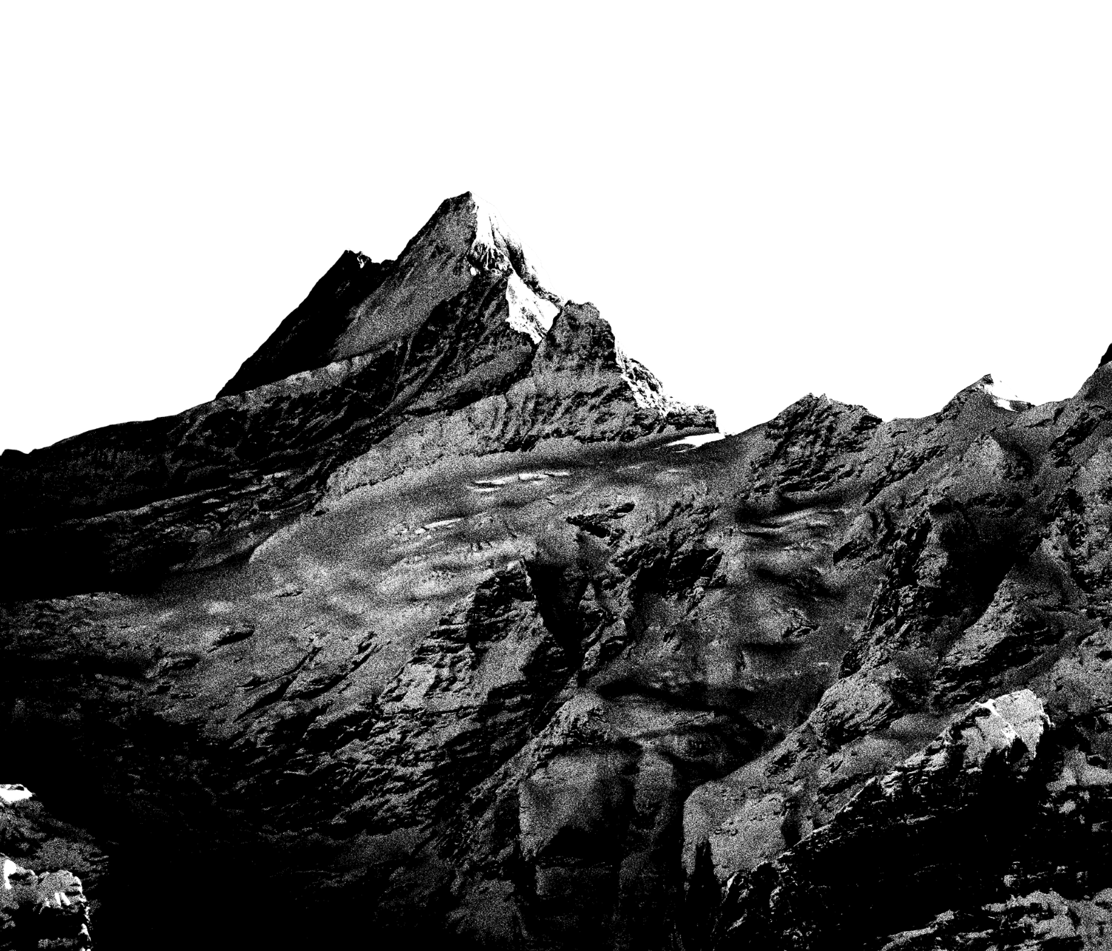 Foreground mountain